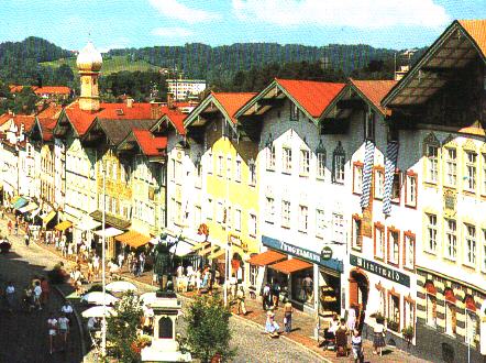 Die ber�hmte Marktstra�e im Zentrum von Bad T�lz !
