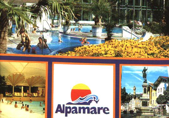 Das Schwimmbad Alpamare. Hier erholten wir uns bei Sauna,Moorb�dern und Wassergymnastik !