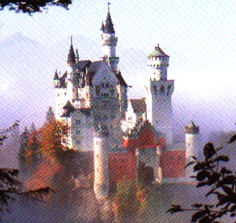 K�nigsschlo� Neuschwanstein, erbaut 1869 - 1986 von K�nig Ludwig II. von Bayern.